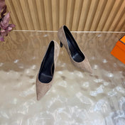 HM 26S HIGH-HEEL 80 MM IN DARK BEIGE SUEDE