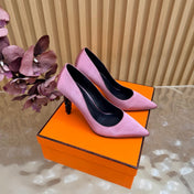 HM 26S HIGH-HEEL 80 MM IN PASTEL PINK SATIN