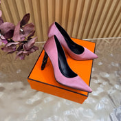 HM 26S HIGH-HEEL 80 MM IN PASTEL PINK SATIN