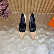 HM 26S HIGH-HEEL 80 MM IN CHAMPAGNE GOLD SATIN