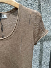 CELINE 26S SHORT-SLEEVE KNIT TOP 464