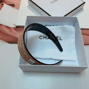 BROWN WITH CRYSTALS HAIRBAND RESIN FOR WOMEN 124677