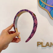 HEADBAND IN PINK MONOGRAM CANVAS 420624