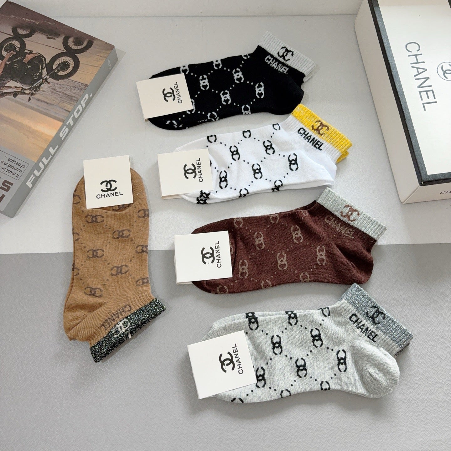 CHANEL 26S ANKLE SOCKS 412389 (1 BOX)