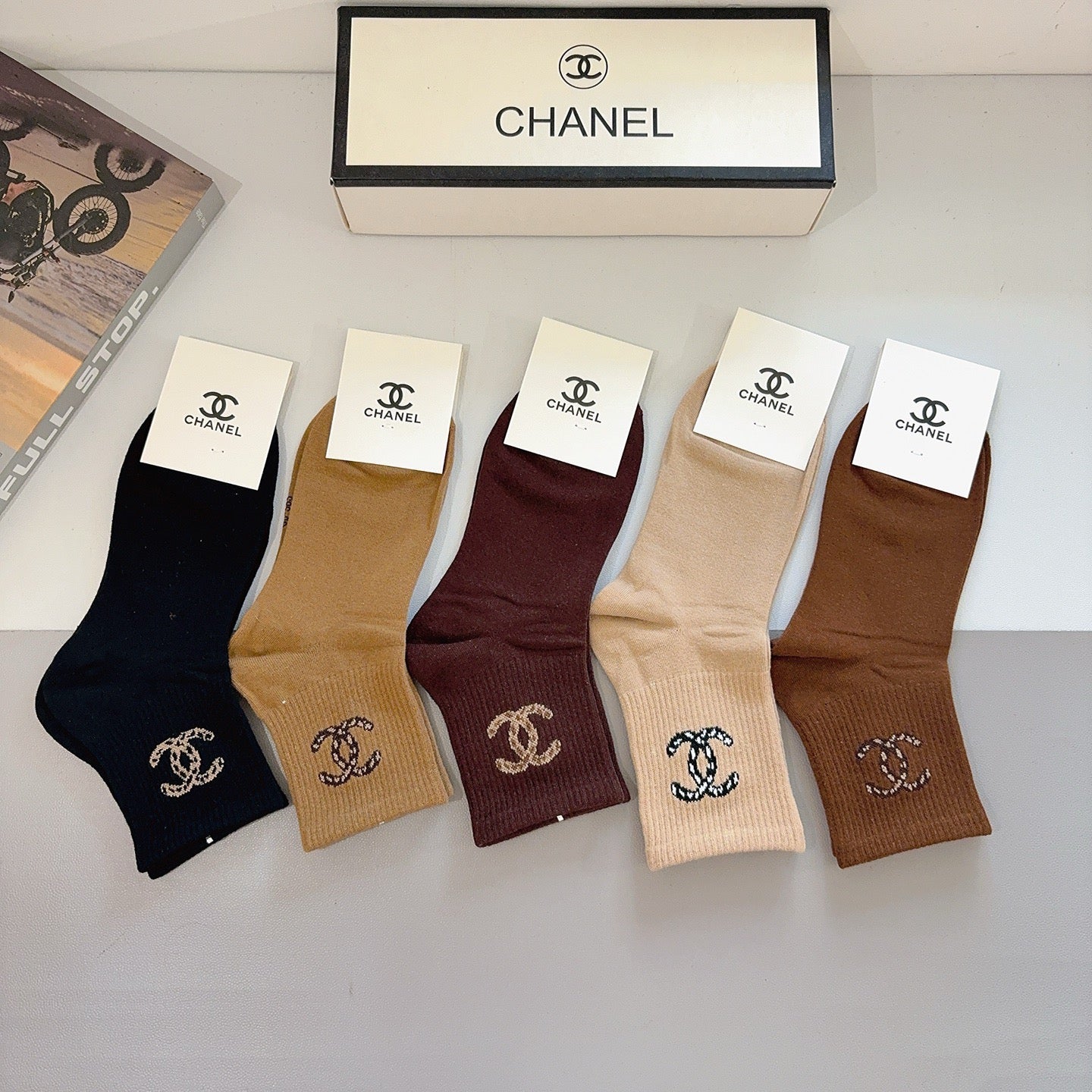 CHANEL 26S ANKLE SOCKS 412391 (1 BOX)