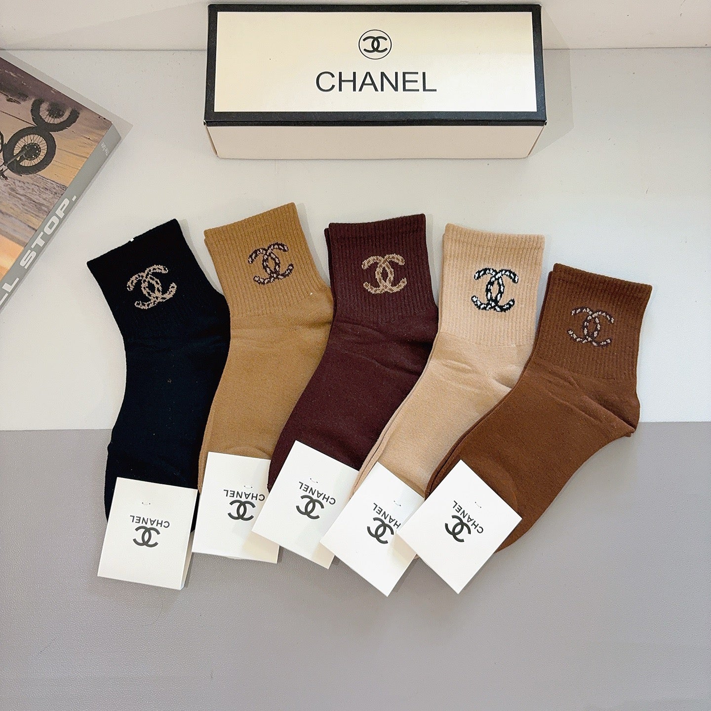 CHANEL 26S ANKLE SOCKS 412391 (1 BOX)