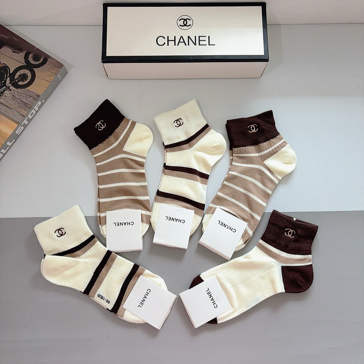 CHANEL 26S ANKLE SOCKS 412393 (1 BOX)
