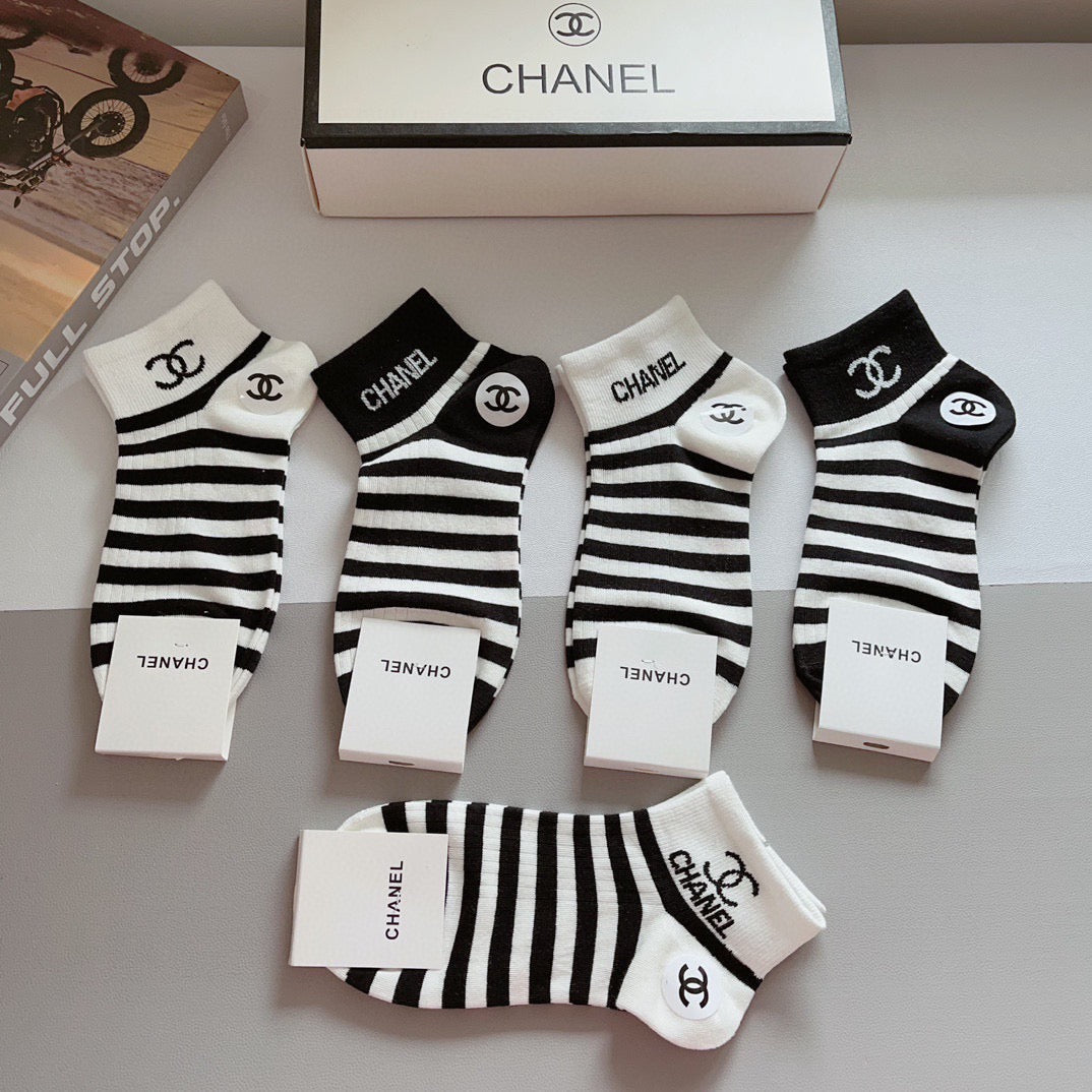 CHANEL 26S ANKLE SOCKS 412403 (1 BOX)