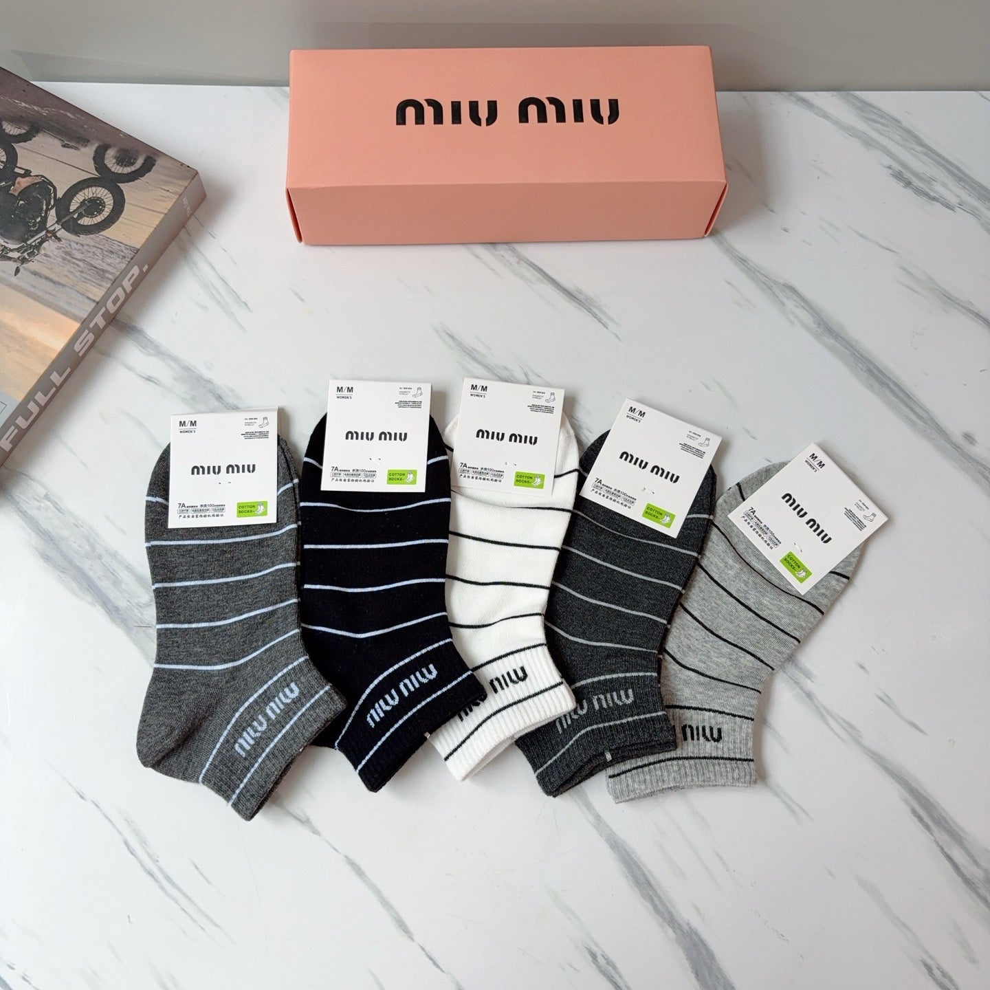 MIUMIU 26S ANKLE SOCKS 415758 (1 BOX)