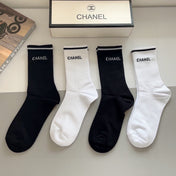 CHANEL 26S CREW SOCKS 398711 (1 BOX)