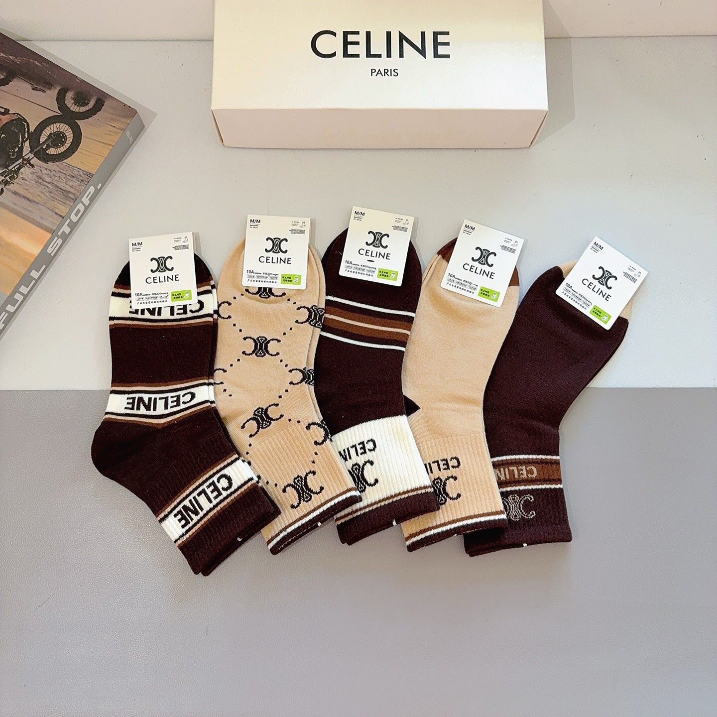 CELINE 26S ANKLE SOCKS 403783 (1 BOX)