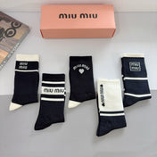 MIUMIU 26S CREW SOCKS 403788 (1 BOX)