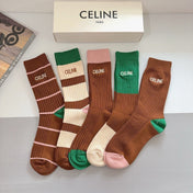 CELINE 26S CREW SOCKS 407130 (1 BOX)