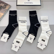 CHANEL 26S CREW SOCKS 407145 (1 BOX)