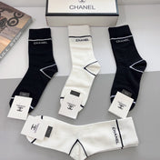 CHANEL 26S CREW SOCKS 407145 (1 BOX)