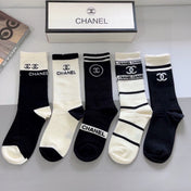 CHANEL 26S CREW SOCKS 408685 (1 BOX)