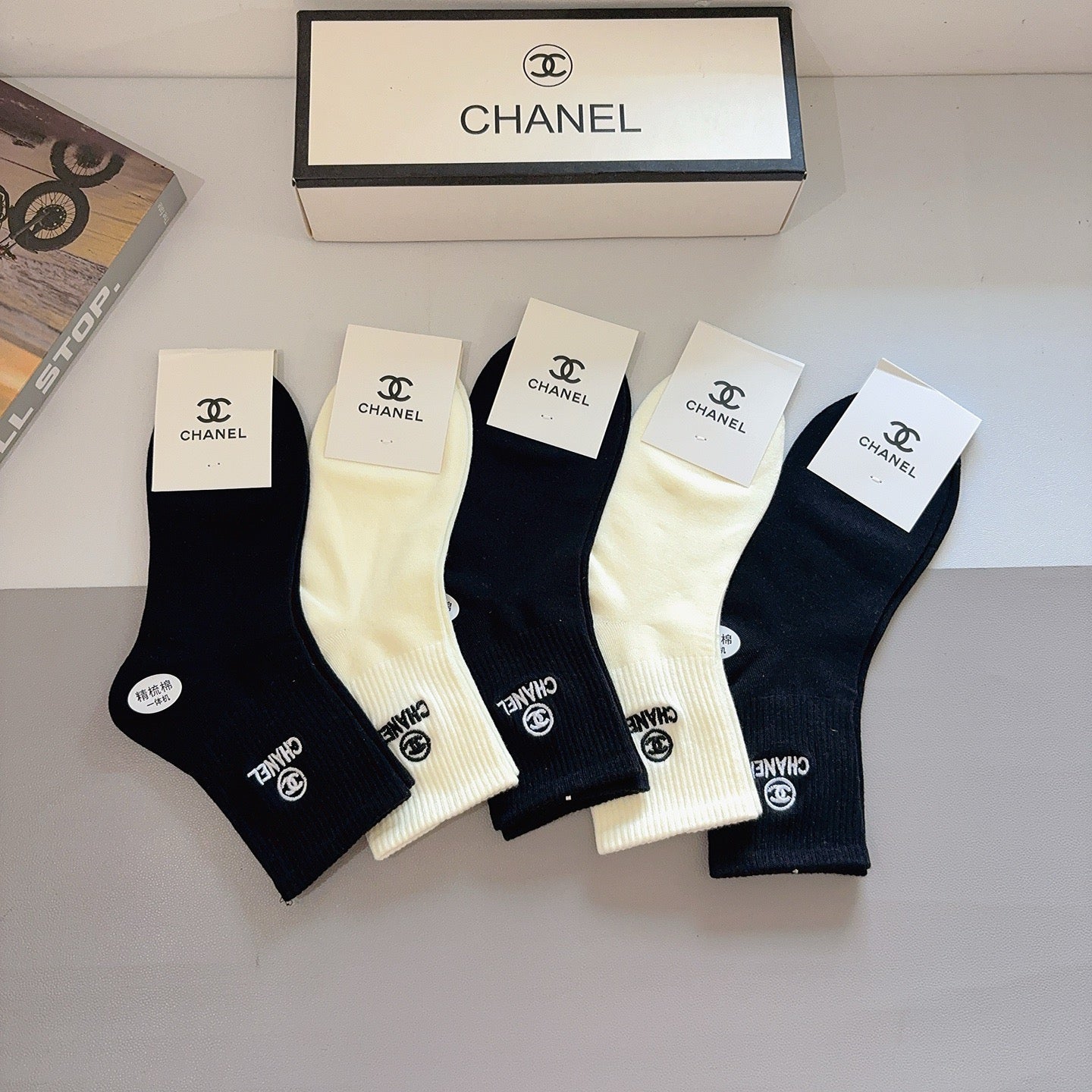 CHANEL 26S ANKLE SOCKS 408688 (1 BOX)