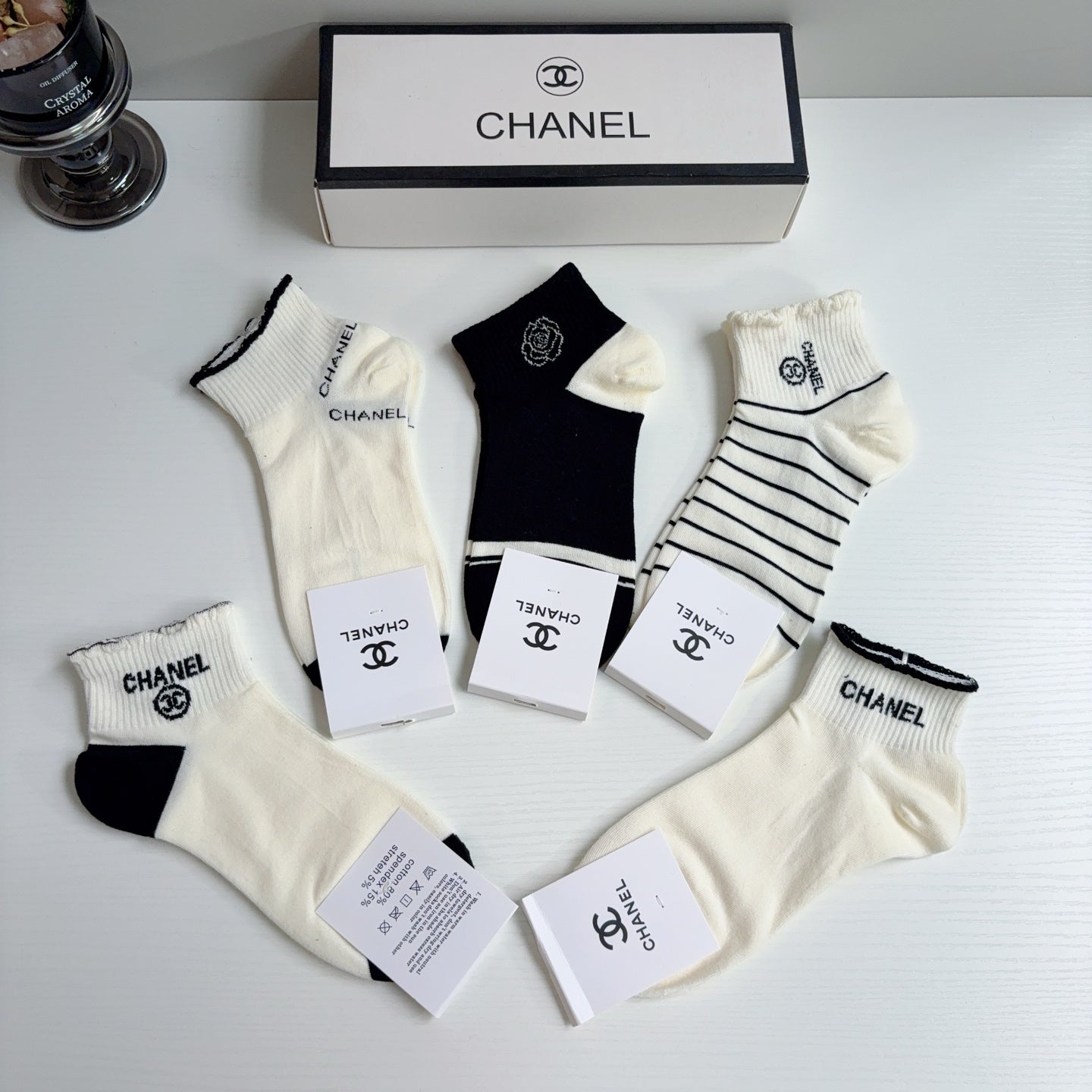 CHANEL 26S ANKLE SOCKS 412410 (1 BOX)