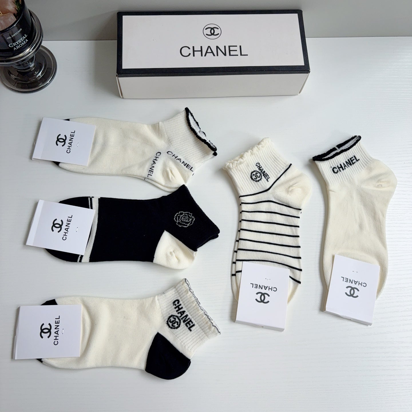 CHANEL 26S ANKLE SOCKS 412410 (1 BOX)