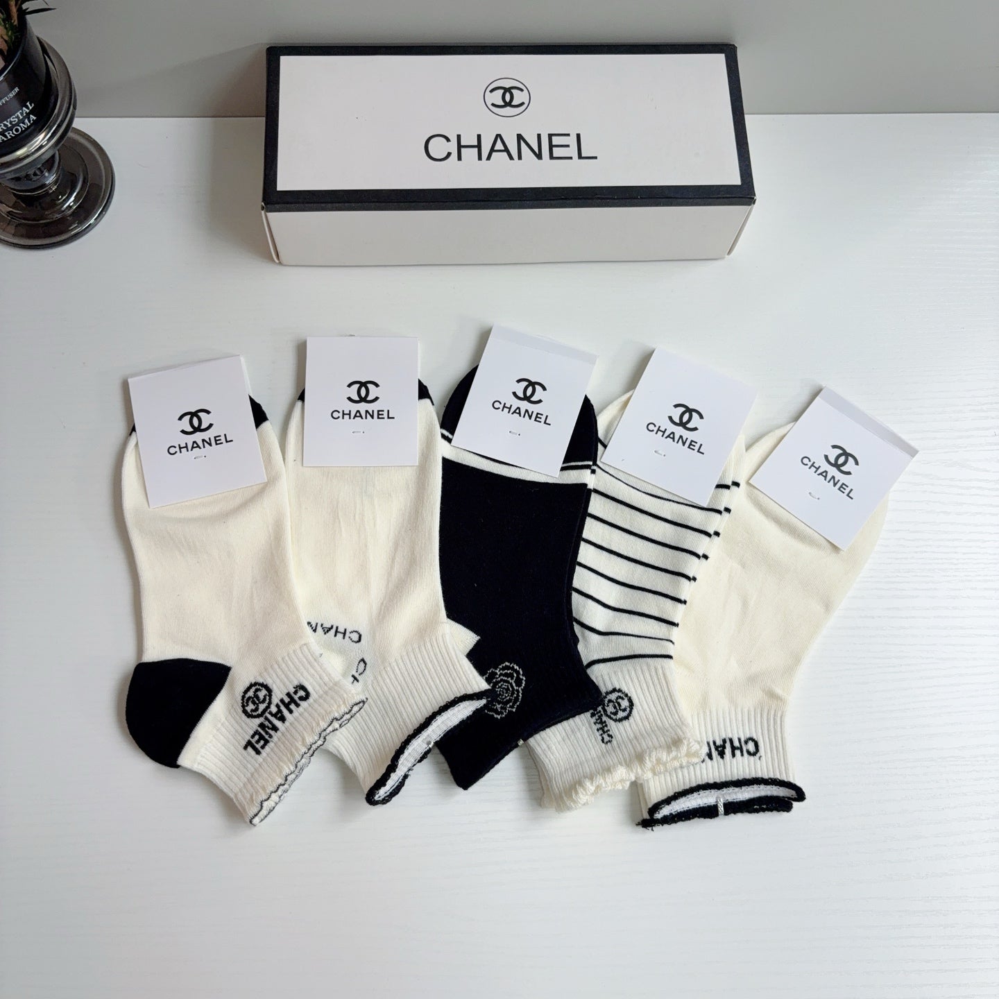 CHANEL 26S ANKLE SOCKS 412410 (1 BOX)