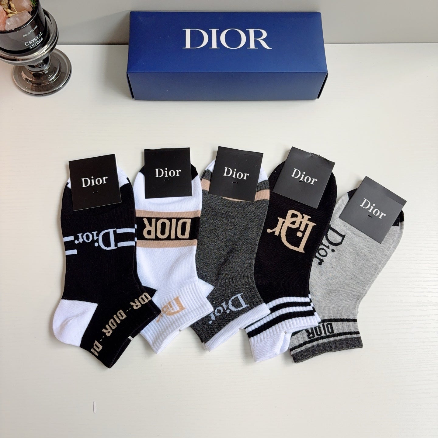 DIOR 26S ANKLE SOCKS 412414 (1 BOX)