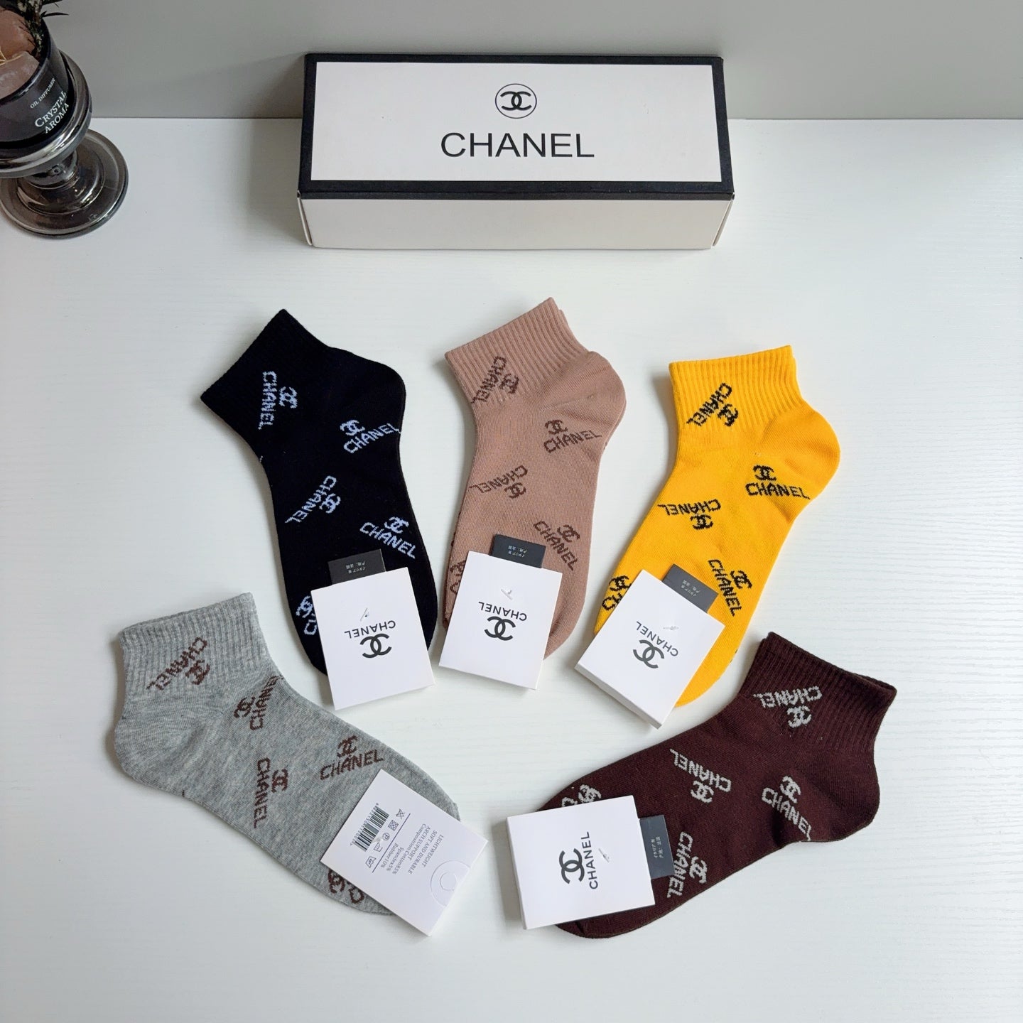 CHANEL 26S ANKLE SOCKS 395165 (1 BOX)