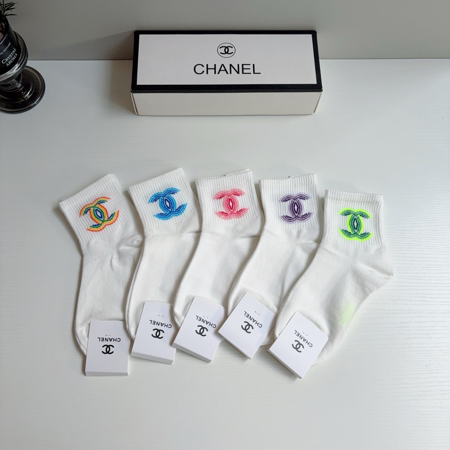 CHANEL 26S ANKLE SOCKS 398724 (1 BOX)