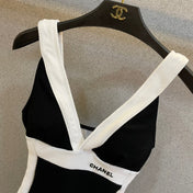 CC BIKINI SWIMSUIT SET IN BLACK AND WHITE 573554
