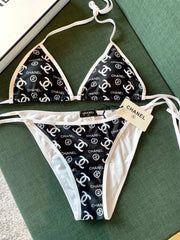 BIKINI SWIMSUIT IN BLACK AND WHITE AND PRINTED 627825