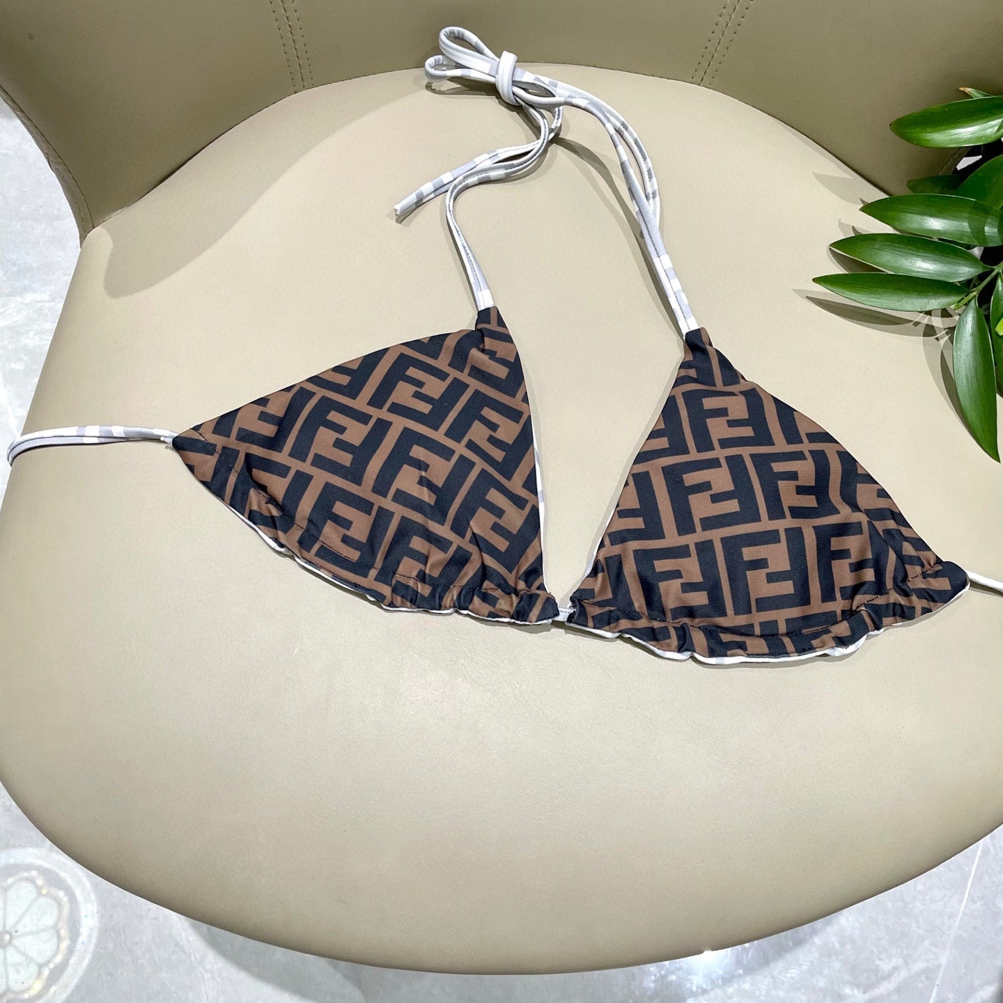 FENDI BIKINI 25S TWO PIECE IN GRAY 742663
