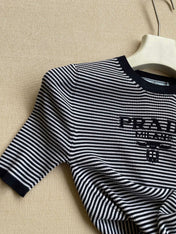 PRADA 26S SHORT-SLEEVE KNIT TOP 1003