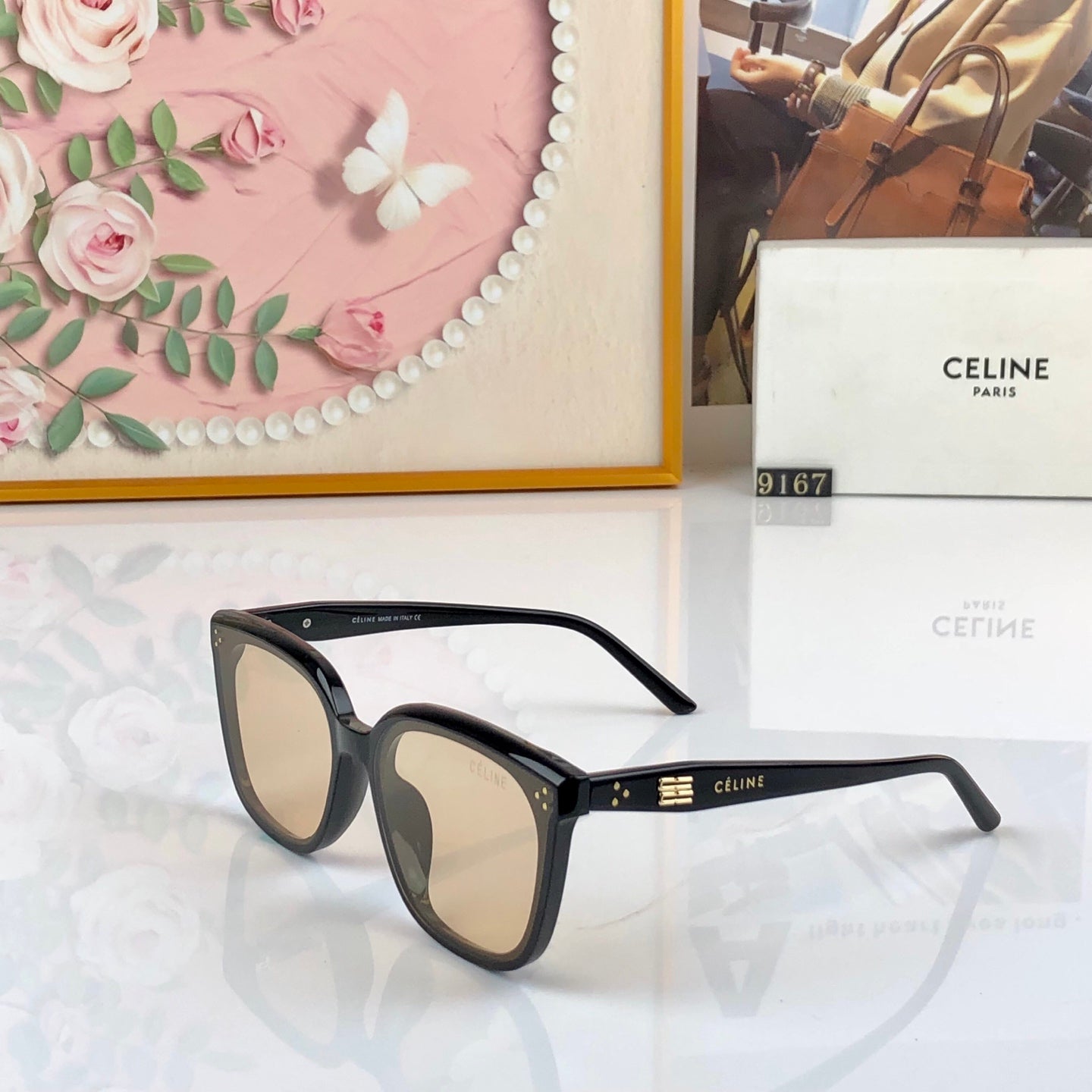 CELINE 26S SQUARE FRAME IN ACETATE 426531