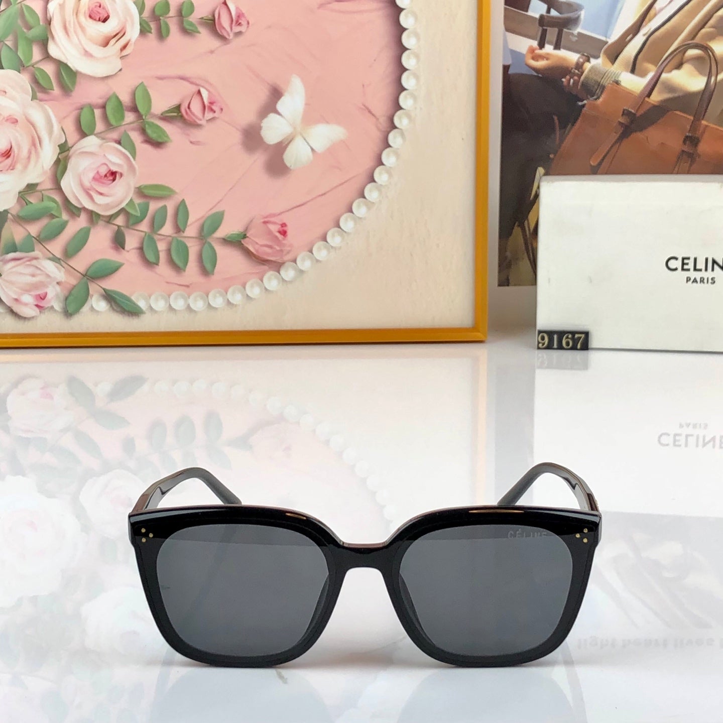 CELINE 26S SQUARE FRAME IN ACETATE 426529