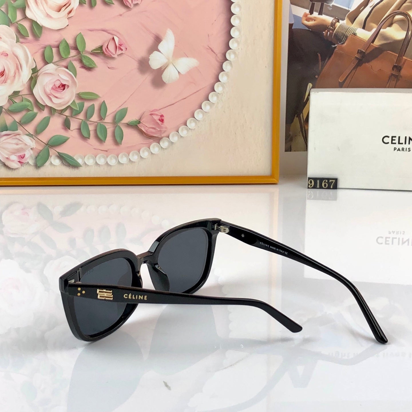CELINE 26S SQUARE FRAME IN ACETATE 426529