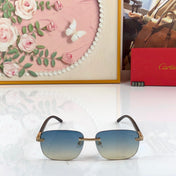 CARTIER 26S RIMLESS RECTANGULAR FRAME IN METAL 443441