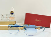 PREMIÈRE GEOMETRIC FRAME SUNGLASSES CT0621S IN METAL AND WOODEN