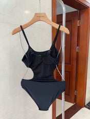 CELINE BIKINI 25S BODYSUIT IN BLACK 742672