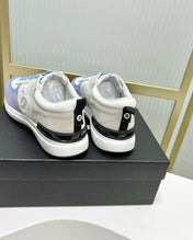 SNEAKER IN AMETHYST PURPLE MIX GREY SUEDE