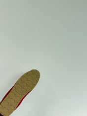 PLUME SNEAKERS IN RED SUEDE