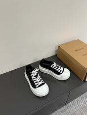 VULCAN PLATFORM SNEAKER IN BLACK CANVAS