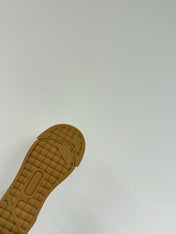 VULCAN PLATFORM SNEAKER IN WHITE CANVAS AND LAMBSKIN