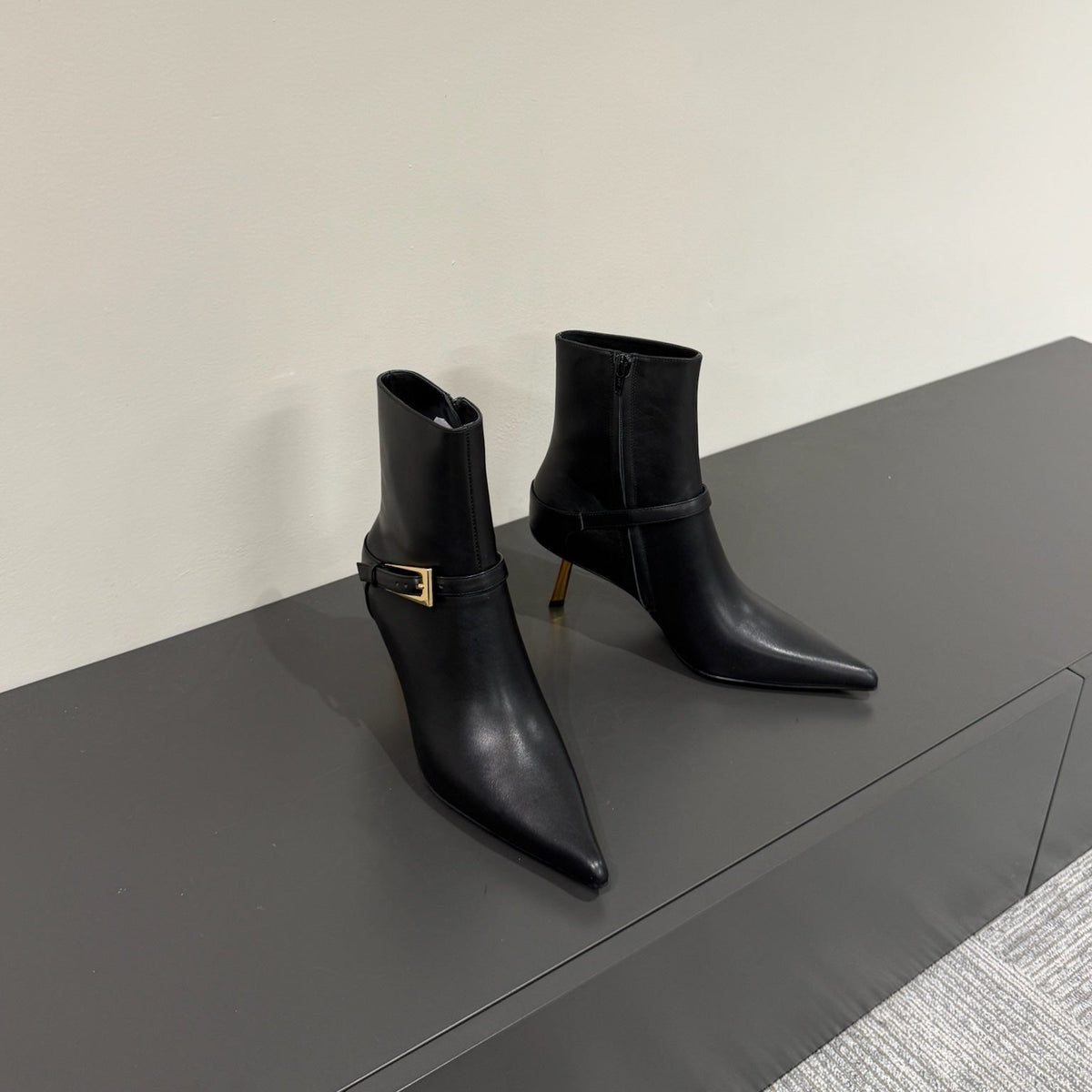 LEE BOOTS IN BLACK SMOOTH CALFSKIN