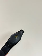 POPPY BALLET FLATS IN BLACK SILK