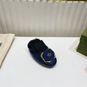 GG BALLET SUPER SLIM NAVY LAMBSKIN