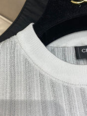 ROUND NECK KNIT TEE 25S IN COOL SILK 266093
