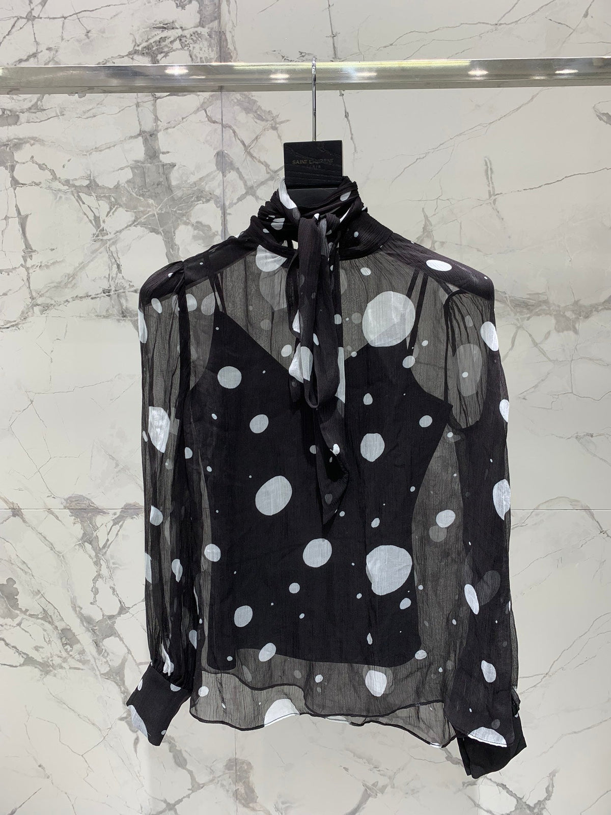 YSL 25S POLKA DOT SHIRT STYLE 212