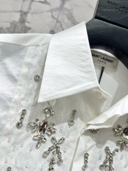 YSL 25S EMBELLISHED SHIRT STYLE 158