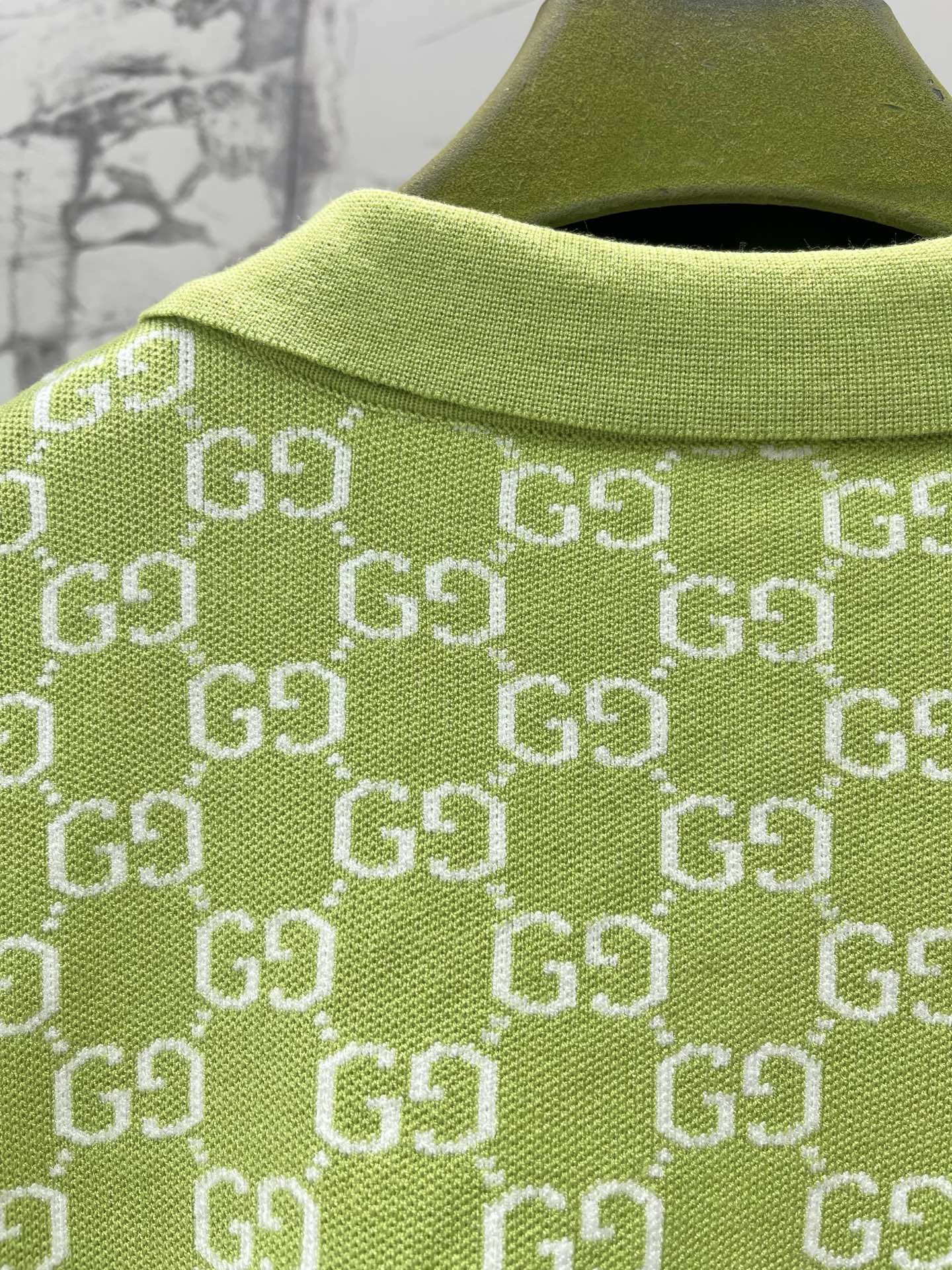 GUCCI 26S SHORT-SLEEVE KNIT POLO SHIRT 471