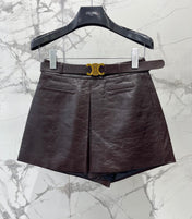CELINE 26S LEATHER SHORTS 423