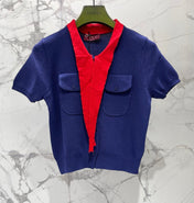 GUCCI 26S SHORT-SLEEVE KNIT CARDIGAN 395